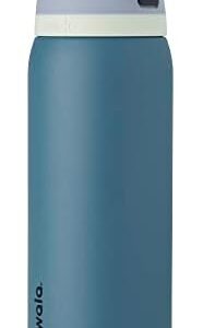 Owala FreeSip Insulated Stainless Steel Water Bottle with Straw for Sports, Travel, and School BPA-Free Sports Water Bottle, 32 oz, Denim