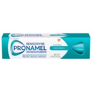 Sensodyne Pronamel Fresh Breath Enamel Toothpaste for Sensitive Teeth and Cavity Protection, Fresh Wave - 4 oz (4 Pack)