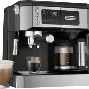 De’Longhi COM530M – Digital All-in-One Combination Coffee and Espresso Machine – Black and Stainless Steel