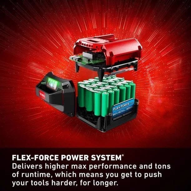 Flex-Force 60V Cordless 2-Tool Combo Kit 22 in. Recycler Walk Behind Lawn Mower & Leaf Blower w/Charger & Batteries - Image 3