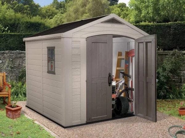 Keter Factor 8×8 Foot Large Resin Outdoor Shed - Image 3