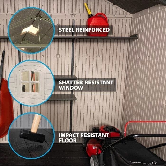 Lifetime Outdoor Storage Shed – 8′ x 12.5′ - Image 14