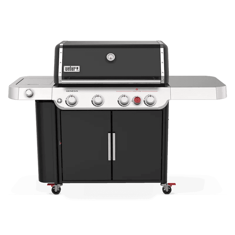 Nexgrill 4-Burner Propane GAS Grill in Black with Side Burner and Stainless Steel Main Lid