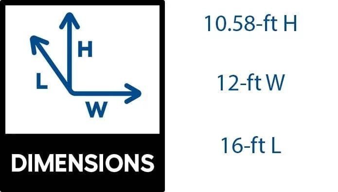 Best barns Sierra Without Floor 12-ft x 16-ft Wood Storage Shed | SIERRA1216 | Installation Included. - Image 2