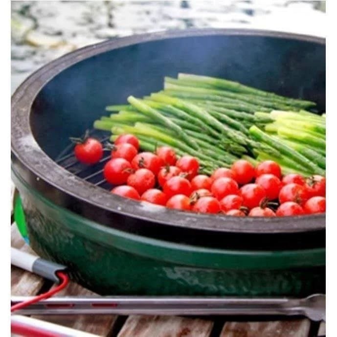 Big Green Egg 18.25 in. Large Charcoal Kamado Grill and Smoker Green - Image 2